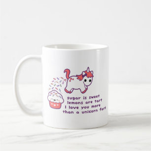 Cute Unicorn Fart Koffiemok