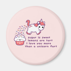 Cute Unicorn Fart Magneet