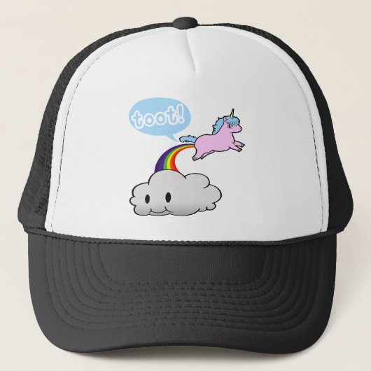 Cute! Unicorn Fart... Toot! Trucker Pet (Voorkant)