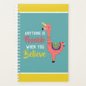 Cute Unicorn Flamingo Llama Inspirerende Unifllama Planner (Voorkant)