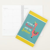 Cute Unicorn Flamingo Llama Inspirerende Unifllama Planner (Display)
