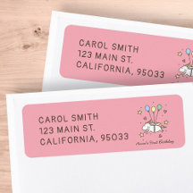 Cute Unicorn Flying op Balloons