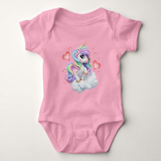 Cute unicorn : For Baby Girls Romper