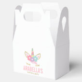Cute Unicorn Girls Birthday Party Bedankdoosjes (Geopend)