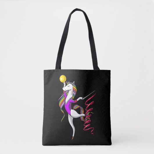Cute Unicorn Gymnastics Magical Gymnast Tote Bag (Voorkant)
