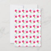 Cute Unicorn Hartelijk dank, kaart met Polka Dots (Achterkant)