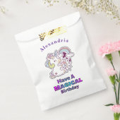 Cute Unicorn heeft een magische verjaardag Bedankzakje (Gezegeld)