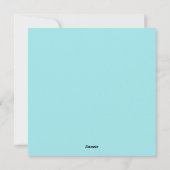 Cute Unicorn Holiday Kaart (Achterkant)