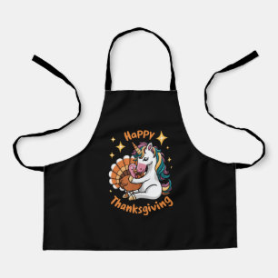 Cute Unicorn Hugs Turkey Happy Thanksgiving Girls Schort
