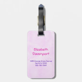 Cute Unicorn in Heart Shaped Glasses Bagagelabel (Achterkant verticaal)