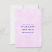 Cute Unicorn in Heart Shaped Glasses Bedankkaart (Achterkant)