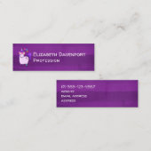 Cute Unicorn in Heart Shaped Glasses Mini Visitekaartje (Voorkant / Achterkant)