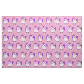 Cute Unicorn in Heart Shaped Glasses Pattern Stof (Yard (91,4 cm))