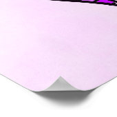 Cute Unicorn in Heart Shaped Glasses Poster (Hoek)