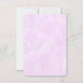 Cute Unicorn in Heart Shaped Glasses RSVP Kaartje (Achterkant)