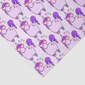 Cute Unicorn in Heart Shaped Glasses Tissuepapier (Detail)
