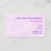 Cute Unicorn in Heart Shaped Glasses Visitekaartje (Achterkant)