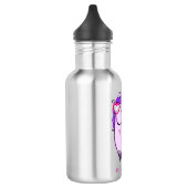 Cute Unicorn in Heart Shaped Glasses Waterfles (Links)