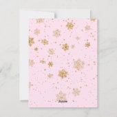 Cute Unicorn Kids Christmas Feestdagenkaart (Achterkant)