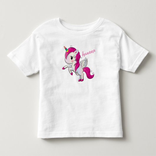 Cute Unicorn Kinder Shirts (Voorkant)