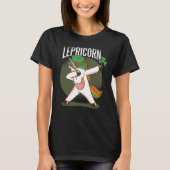 Cute Unicorn Leprichaun St. Patrick's Day T-Shirt (Voorkant)