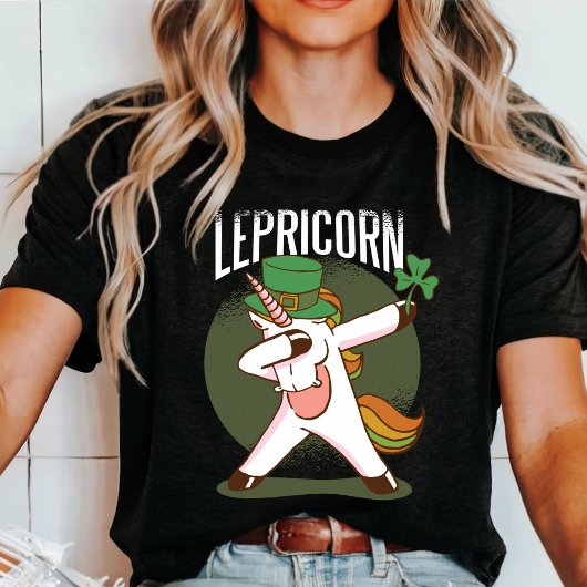 Cute Unicorn Leprichaun St. Patrick's Day T-Shirt