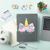 Cute Unicorn, Little Unicorn, Magic Unicorn Sticker (iPad Cover)