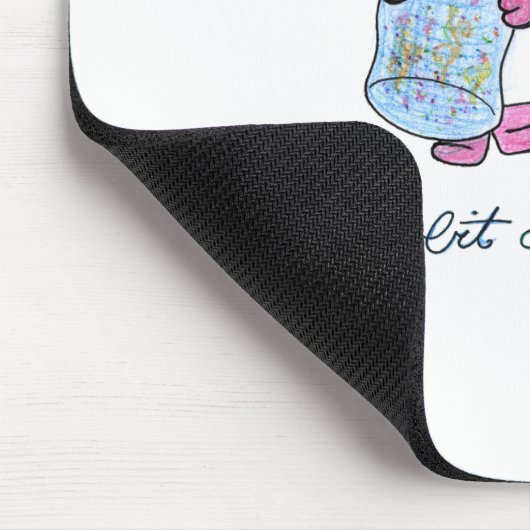 Cute Unicorn Magic Muismat (Hoek)