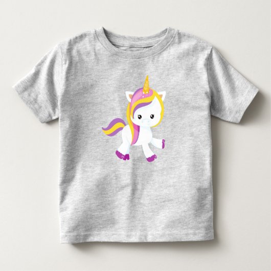 Cute Unicorn, Magic Unicorn, Kawaii Unicorn Kinder Shirts (Voorkant)