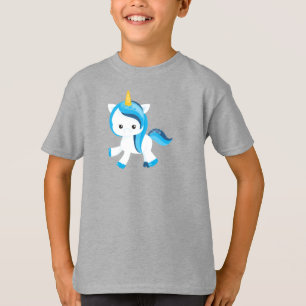 Cute Unicorn, Magic Unicorn, Snowflakes, Winter T-shirt
