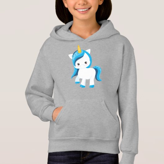 Cute Unicorn, Magic Unicorn, Winter, Snowflakes (Voorkant)