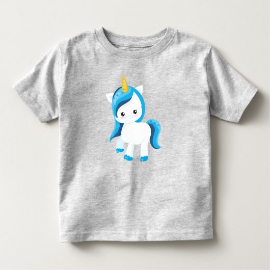 Cute Unicorn, Magic Unicorn, Winter, Snowflakes Kinder Shirts (Voorkant)