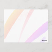 Cute Unicorn Magical Girl Birthday Foto bedankt Briefkaart (Achterkant)