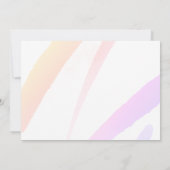 Cute Unicorn Magical Girl Birthday Kaart (Achterkant)