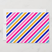 Cute Unicorn Magical Girl Birthday Kaart (Achterkant)