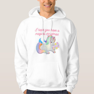 Cute Unicorn Magical Kerstmis Ugly Xmas Hoodie