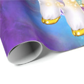 Cute unicorn magie glitter pony spargel meisjes cadeaupapier (Rol Hoek)