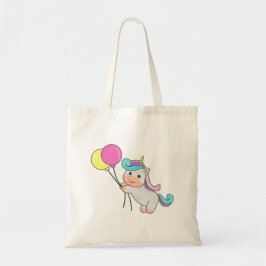 Cute Unicorn met ballonnen Tote Bag