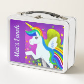 Cute Unicorn Metal Lunch Box (Voorkant)