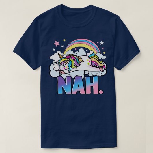 Cute Unicorn Nah T-shirt (Design voorkant)