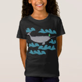 Cute Unicorn Narwhal Whale Whaley Zee Kinder T-shirt (Voorkant)