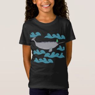 Cute Unicorn Narwhal Whale Whaley Zee Kinder T-shirt