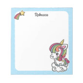 Cute Unicorn notitieblok (Voorkant)