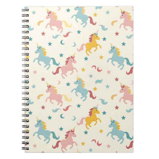 Cute Unicorn Notitieboek (Voorkant)