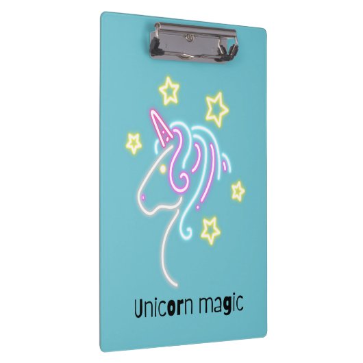 Cute unicorn-ontwerp klembord (Rechts)
