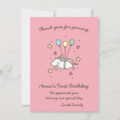 Cute Unicorn op Laurels. Verjaardag. Hartelijk Bed Kaart (Voorkant)