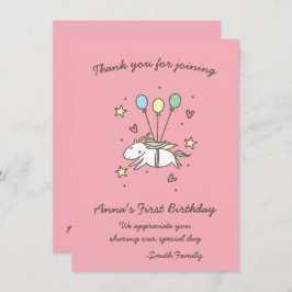 Cute Unicorn op Laurels. Verjaardag. Hartelijk Bed Kaart