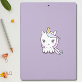 Cute Unicorn Paars Klembord