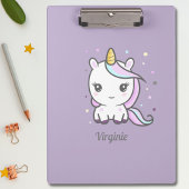Cute Unicorn Paars Klembord