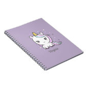 Cute Unicorn Paars Notitieboek (Rechterzijde)